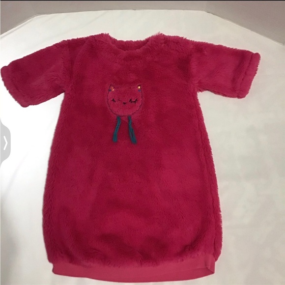 Baby Girl Fuzzy Fleece Nightgown Size 6 month - K309 - Picture 4 of 10